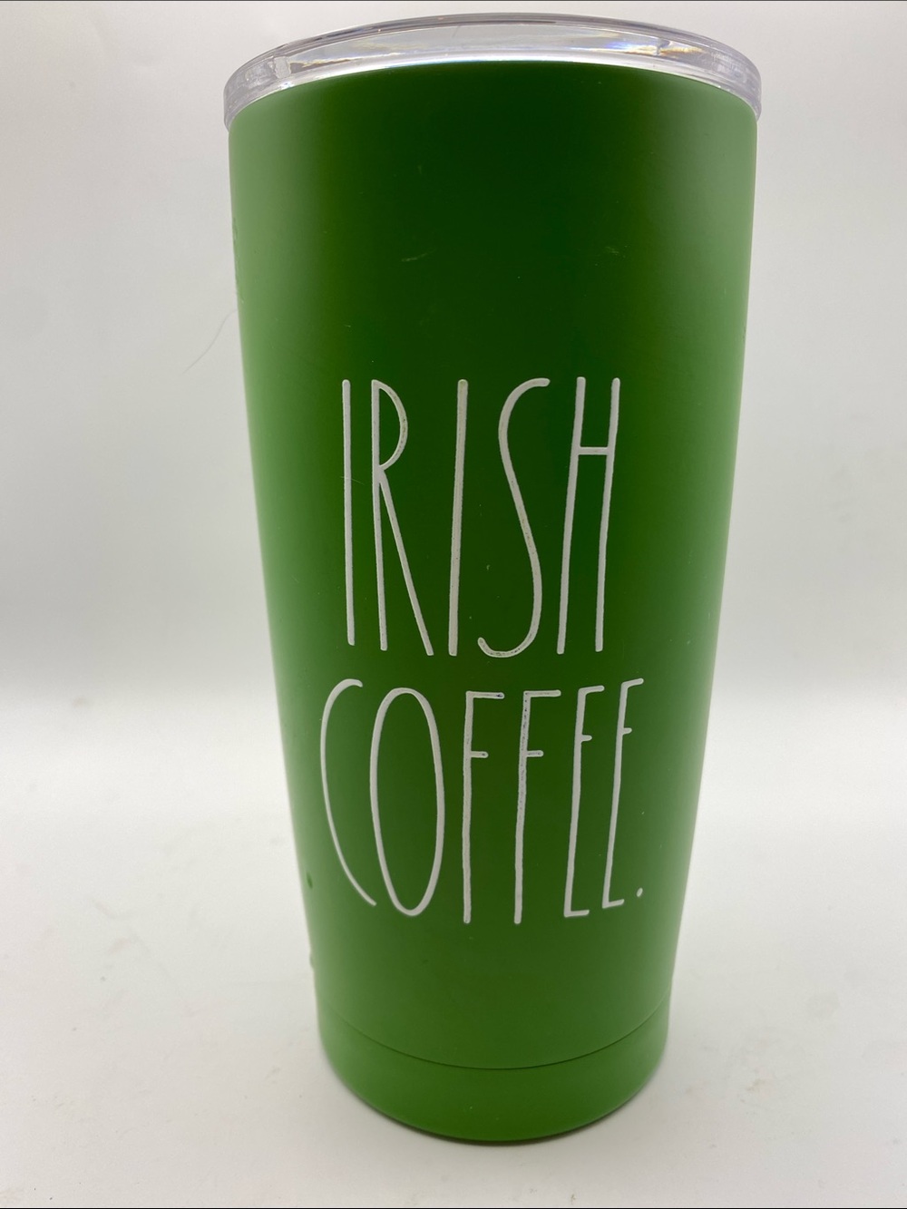 Rae Dunn Green 'IRISH COFFEE' Insulated Tumbler
